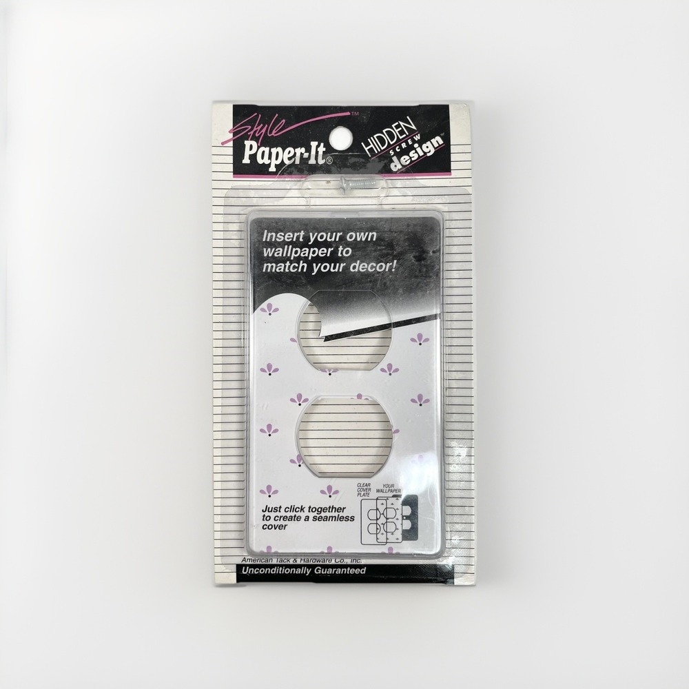 Vintage Clear Wall Plates Outlet‎ Covers For Wallper Or Any Paper Design
